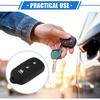 2 Pcs Key Fob Case Cover Compatible for Toyota 4Runner 1999-2009 4 Button, Durable Silicone Black Remote Key Case Protector