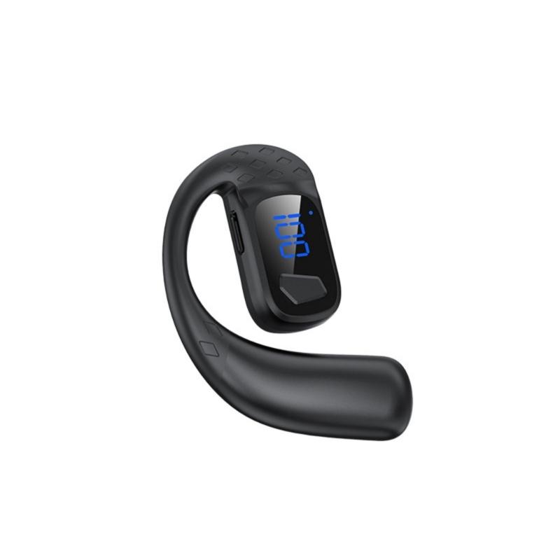 

Ear Hook Earphone Bluetooth-compatible Headset Not In Ear with LED Display Multiple Functionalities чорний