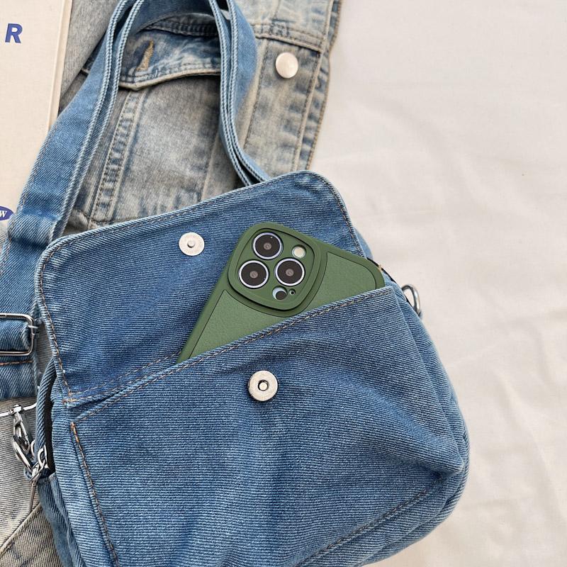 Denim Commuting Zipper Tote Bag Spring/autumn New 2026 Fashi Bags for Women Large Capacity Versatile Casual Shoulder Bag