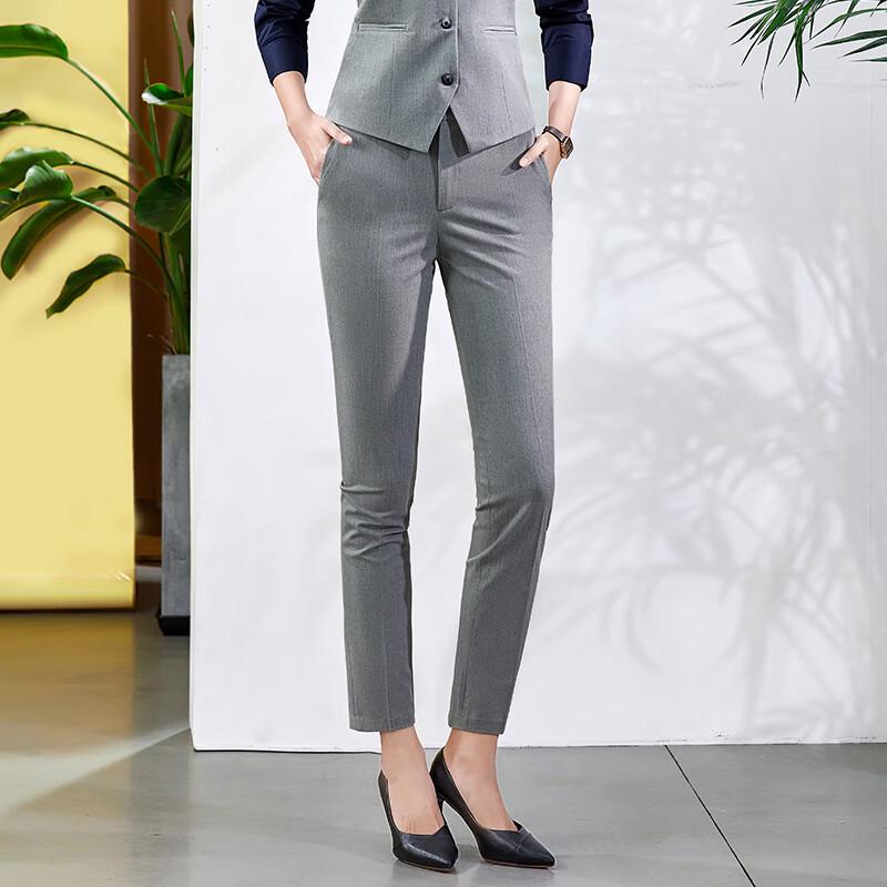 Women's Professional Straight-Leg Commuter Suit Pants