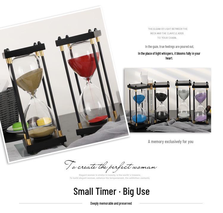 Retro Hourglass Timer: Creative Desktop Ornament & Qixi Birthday Gift (30/60 Minutes)