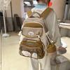Schoolbag wholesale niche junior high school student schoolbag high value college style girl backpack Oxford cloth cute cartoon baby bag girl