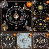 Tarot Duk Månfas Fjäril Orm Blommor Sun Tree of Life 50*50cm Tarotkort Astrologi Ritualer Brädspelsduk