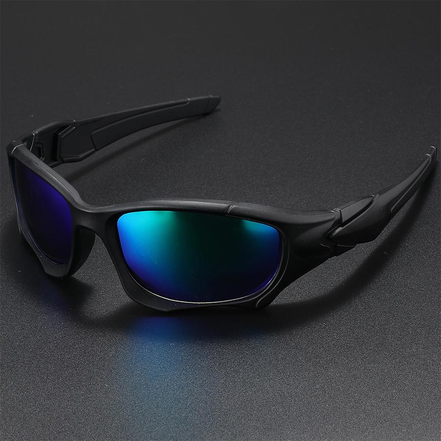 Outdoor Sports Polarized Sunglasses Men Curve Cutting Frame Stress-Resistant Lens Shield Sun Glasses Wome