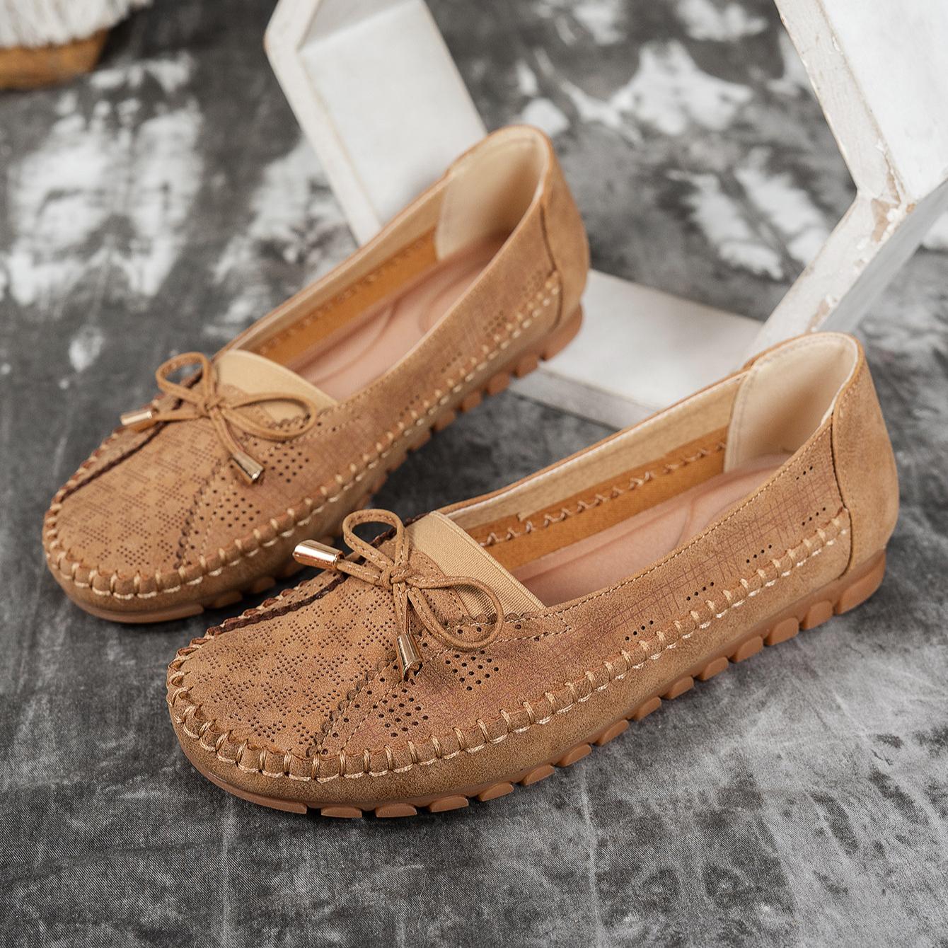 

Большой бант с отстрочкой, однотонные женские лоферы на плоской подошве 37 розовый