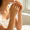 Star Moon Tassel Finger Bracelet for Women Exquisite Sweet Bracelet Set Vintage Boho Hand Chain Casual Versatile Jewelry Gift