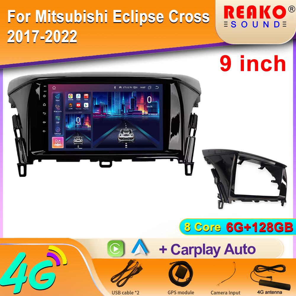 Android Car Radio For Mitsubishi Eclipse Cross 2017-2022 Multimedia Bluetooth Player Navigation 4G GPS Carplay Stereo