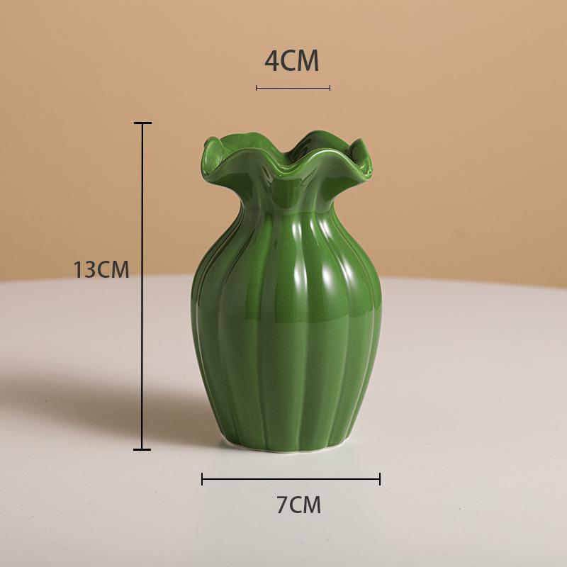 Luxuriöse minimalistische Vase für frische Blumen: Moderne Hydrokultur-Dekoration für Wohnzimmerdeko