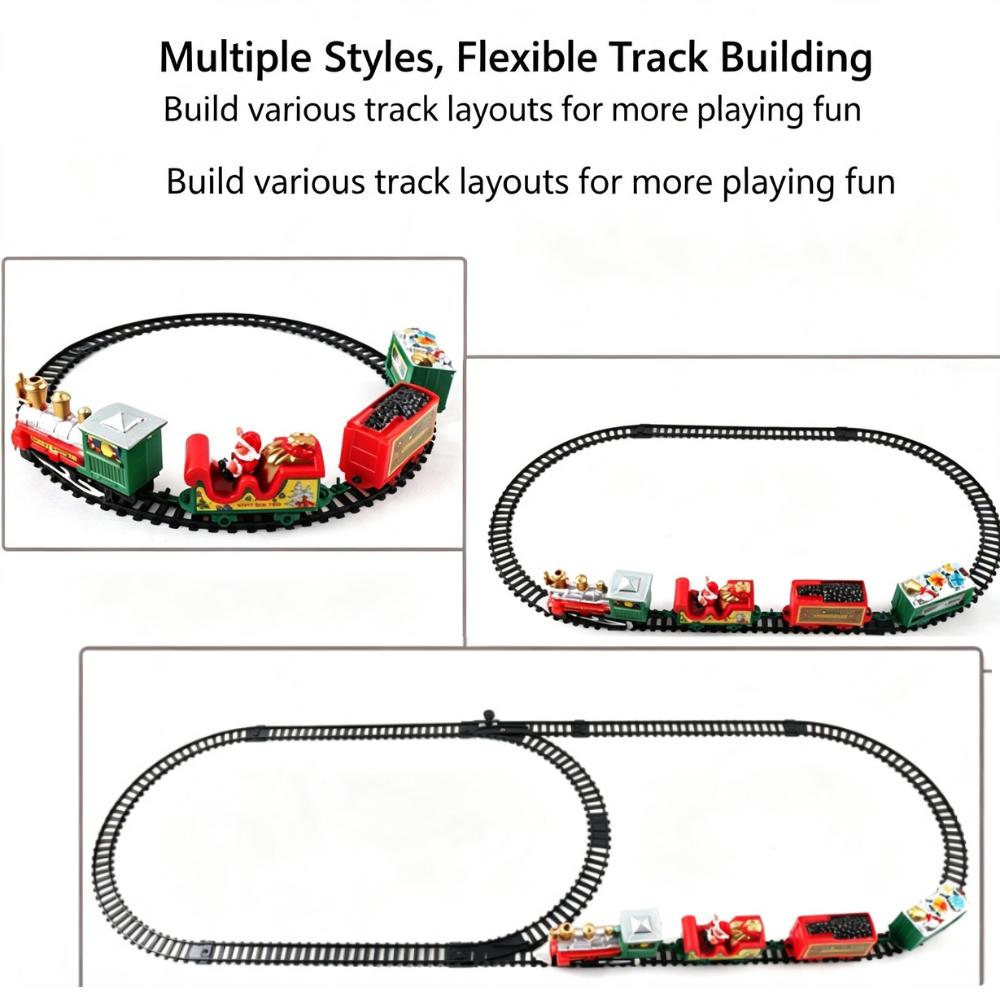 2026 Electric Train Set Mini Santa Claus Rail Car Toy Creative Christmas Tree Decoration Train Kids Education Toy Christmas Gift