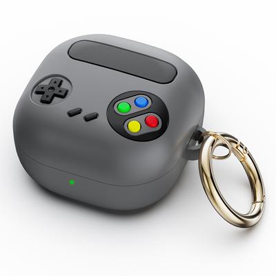 Capa Para Samsung Galaxy Buds FE Buds2 Pro Buds Live Pro 2 Estojo de Carregamento Para Buds FE Máquina de Jogo 3D Capa Protetora de Silicone Capa