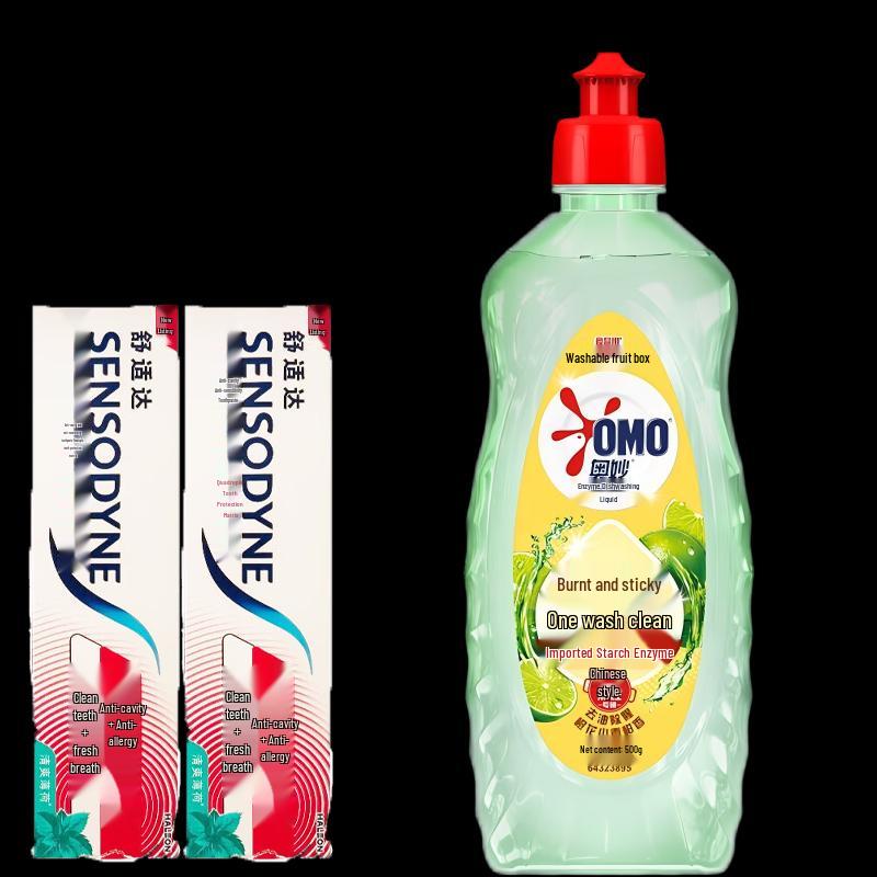 Sensodyne Toothpaste & Omo Dishwashing Liquid Bundle