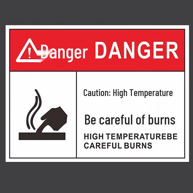 Caution Hot Surface Aluminum Warning Sign