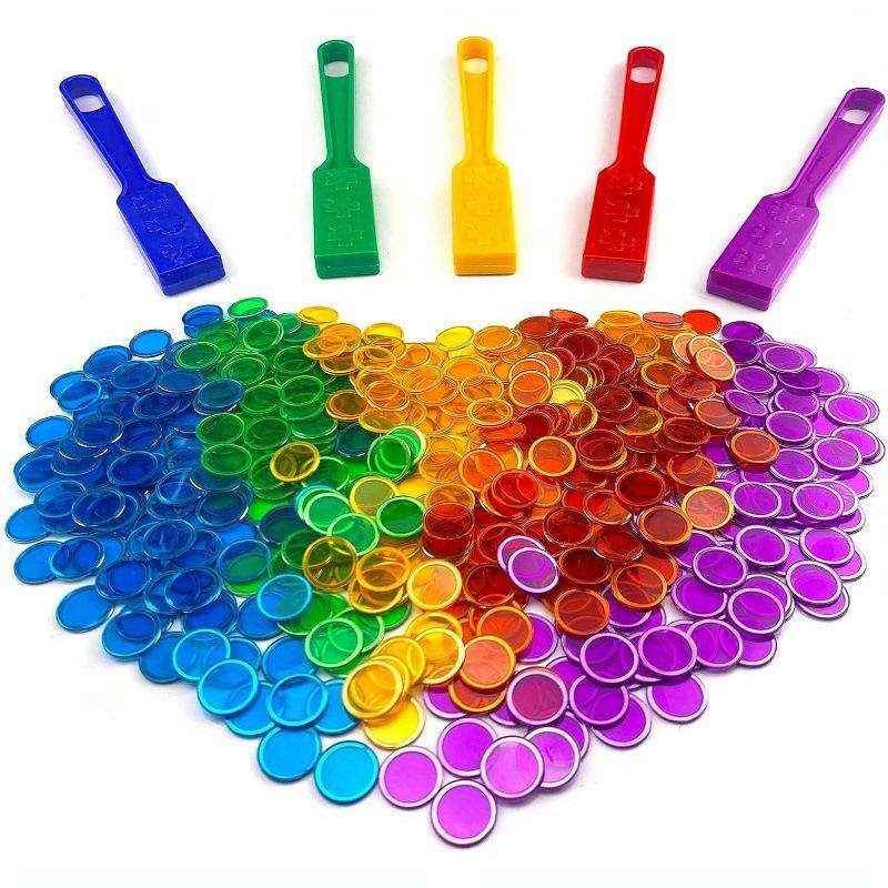 Ensemble de 101 pièces de baguettes magnétiques de comptage avec 100 jetons pour l'apprentissage des mathématiques des enfants, jeux éducatifs familiaux pour la maternelle