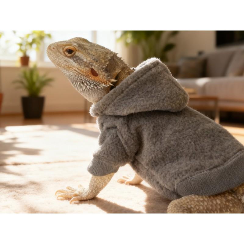 Pet Reptile Hoodie T-Shirt Lizard Walks Outdoor Costume Lightweight Apparel Universal Fit