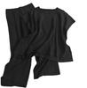 Maria Marfa French Sleeve and Pants Set for Spring and Perfect for Special and Stylish and Casual Korean Top and T-Shirt High-Waisted Set, 2-Piece