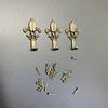 10Pcs Bathroom Wall Hooks Key Holder Home Decoration Hanger for Hanging Towel Clothes Hat Bag Kitchen Room Fittings with Screws