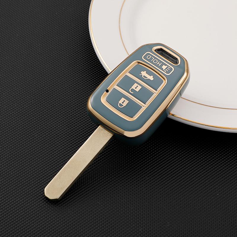 New Plating TPU Car Key Cover Case Shell For Honda Accord 2016 2017 Civic 2016 2017 2018  Remote Keychain Accessories