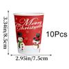 10Pcs/Set Disposable Tableware Set Spoon Fork Happy New Year Merry Christmas Party Supplies Paper Plates X-mas Party Decorations