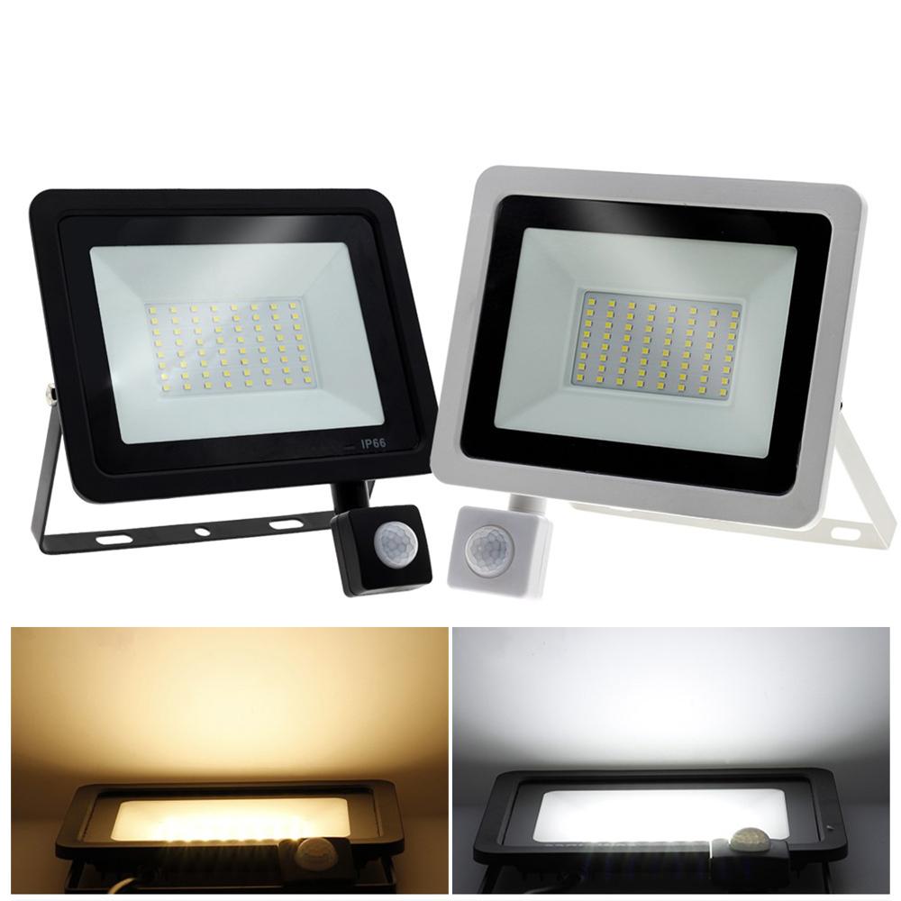 PIR Motion Sensor LED Floodlight 220V Waterproof Spotlight 20W Flood Light Outdoor Lighting for Garden Street Wall