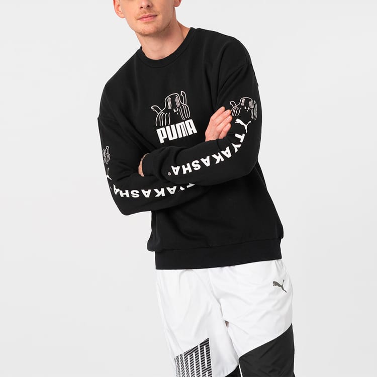 PUMA X TYAKASHA Sweatshirts Men's Crew Neck Moderate Regular 595562-01