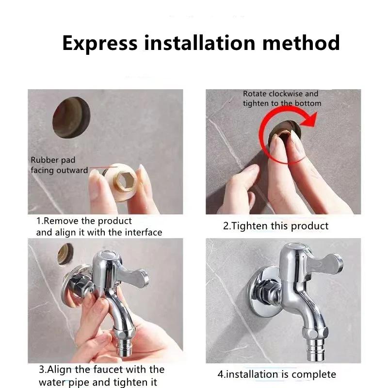 Faucet Quick Seal Washer Universal Interface of G 1/2 Inch Silicone Gasket Brass Faucet Seal Washer Watertight Bath Accessories