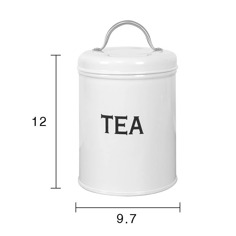 

Винтажные чугунные чайные банки с крышкой, влагостойкие банки для хранения кофе, сахара, зерен, кухонные контейнеры для еды, домашний декор