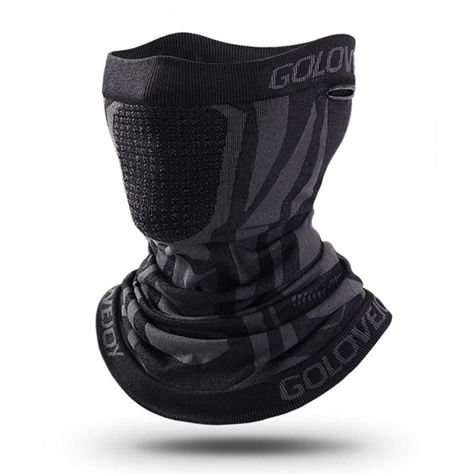 1Pcs Winter Fleece Cycling Mask Sweat Wicking Windproof Warm Headscarf Neck Cover for Men Outdoor Sports Ear Hanging
