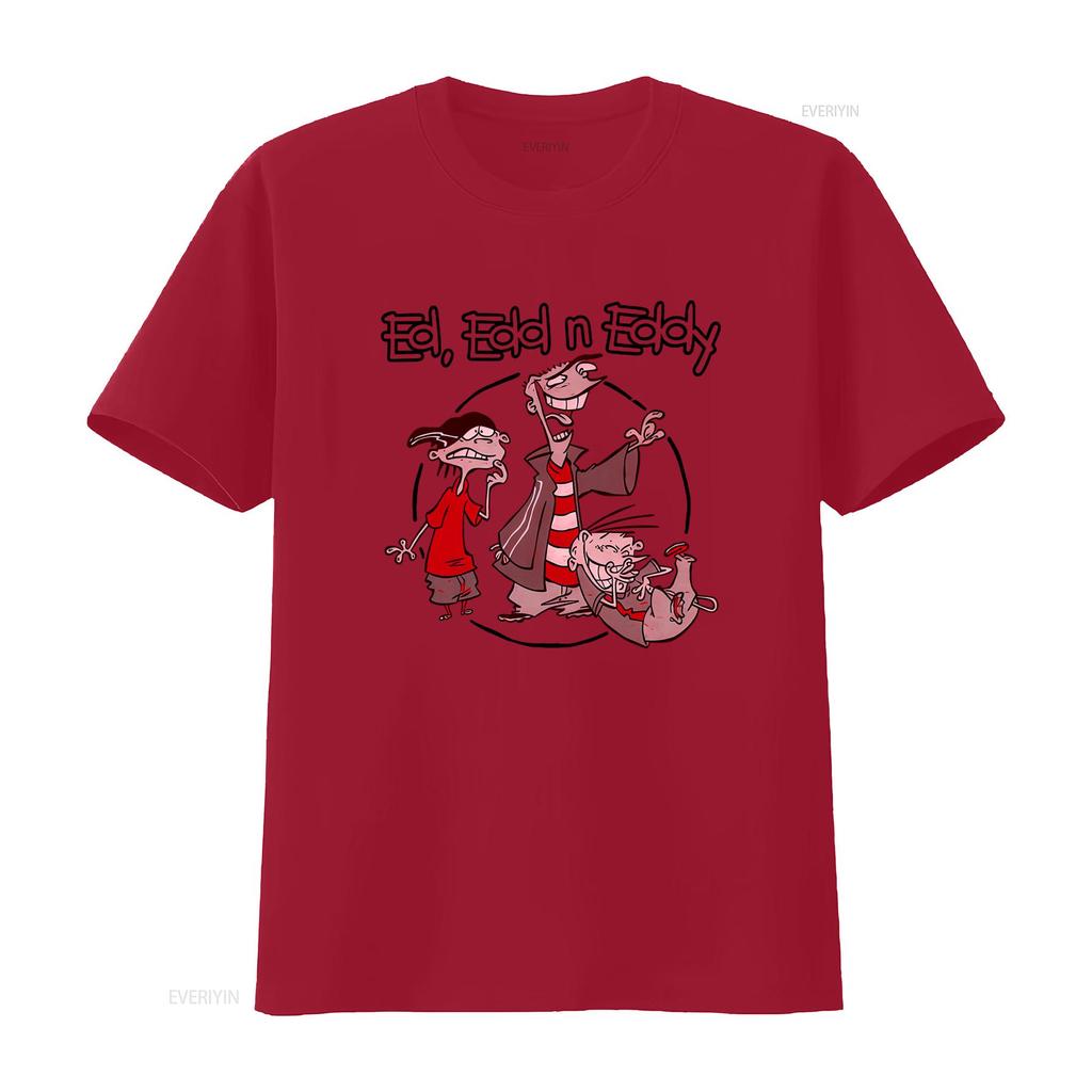 Ed Edd N Eddy Gang Cartoon Print Licensed Adult T Shirt Perfect for Fans vintage Washed designer clothes homme