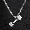 Collier Homme en Acier Titane Avec Pendentif et Chaîne à Perles Pour un Usage Décontracté