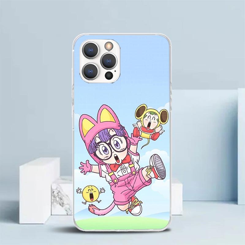 Arale Dr Slump Phone Case For IPhone 16 17 Air 16E 15 14 Plus 13 Mini 12 11 Pro Max 7 8 + SE 2020 Soft TPU Back Cover 16 17 Air