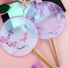 Translucent Ancient Style Round Dance Fan for Hanfu Costumes - Women's Classical Chinese Craft Fan