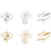Stylish Flower/Leaf Arm Cuff Bracelet Fashion Metal Arm Chain Open Arm Bracelets Ornament Popular Women Accessories