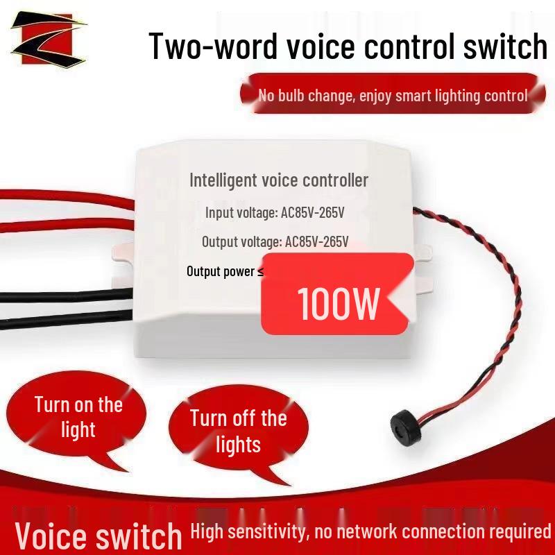 Smart Voice-Controlled Light & Fan Switch for Living Room & Bedroom Basic Version: On/Off