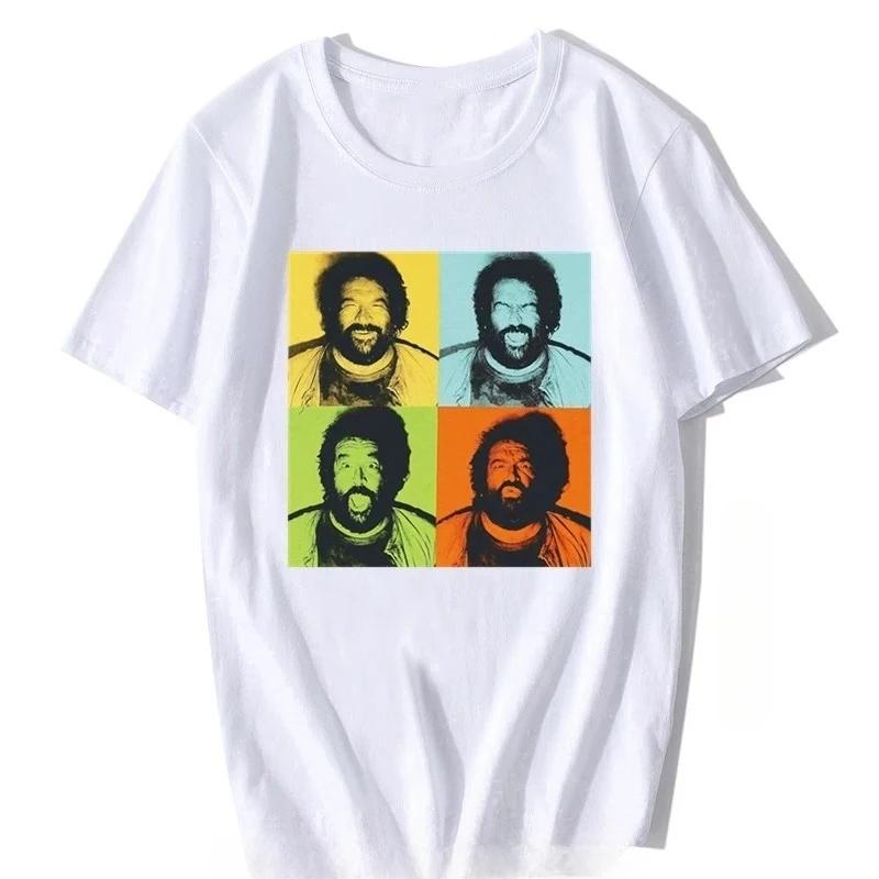 Bud Spencer Camiseta Pop Art Womens TShirt Print TShirt Breaking Bad Print TShirt Y2k Top Womens Clothing Fashion Kawaii S