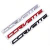 For Chevrolet Corvette Logo Tail Badge Metal Modified English Letter Label 3D Sticker 27.8x1.8cm Auto Rear Emblem Decoration