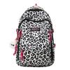 Schoolbag Japanese Harajuku Casual Cow Print Leopard Print Backpack Ins High School Student School Bag Travel Large Capacity Backpack