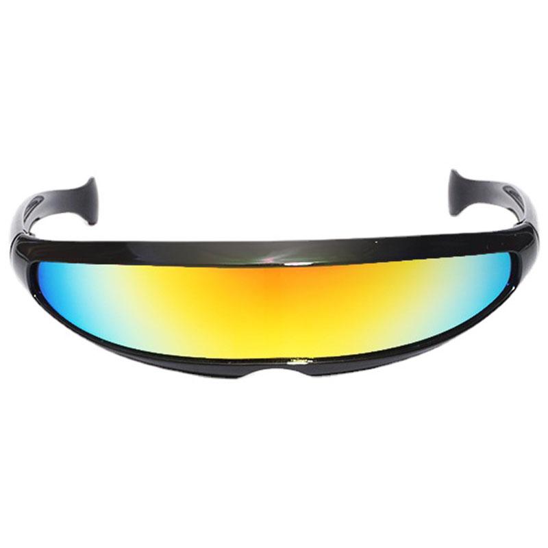 

New Style Women s Cyberpunk Sun Glasses Men s Futuristic Technology Sun Eyeglasses Vintage Style Brand Designer Shades UV400 Protection Gafas De Sol As shown in the figu