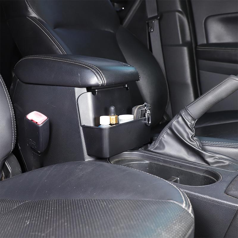 For Subaru Forester 2013-2018 ABS Black Car Armrest Box Front Storage Box Mobile Phone Storage Box Interior Car Accessories