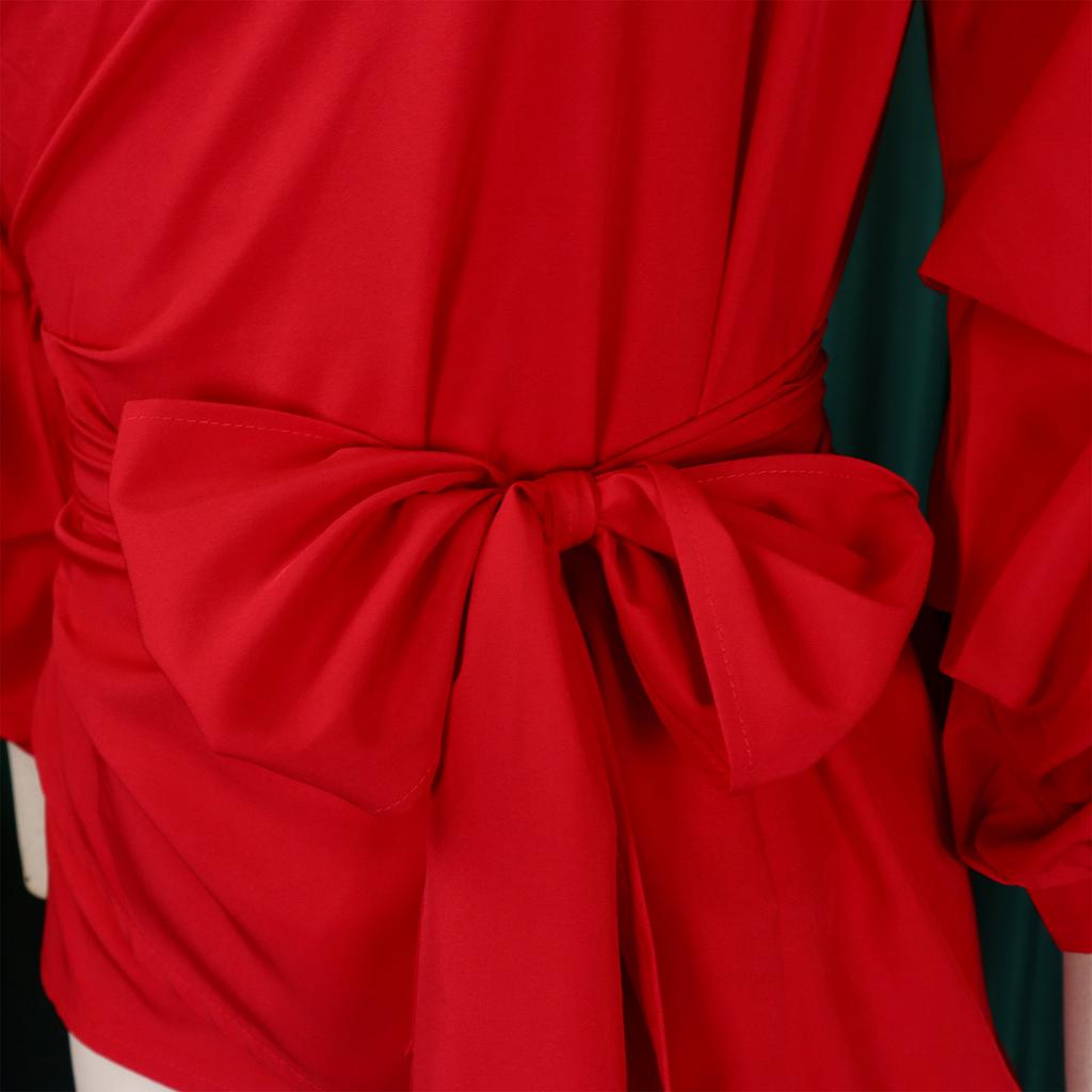 YYFS Women's Fashion Casual Spring Fall Solid Color Print Long Sleeve V-Neck Blouses & Shirts