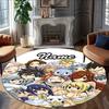 Personalized F-Fairy Tail Round Chair Office Rug - Perfect for Mat, Office Chair & More - Ideal Gift for Birthdays and Holidays