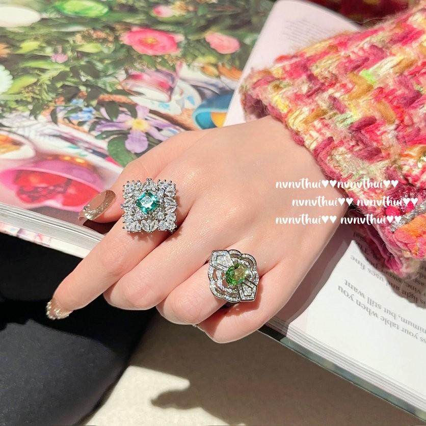 Luxurious Diamond Full Zircon Ladies Ring Premium Anniversary Gift Engagement Ring Bling Ring for Women