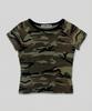 CHICKS Camo Slim Fit Basic T-Shirt Melange