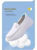 Genuine Leather Non-Slip Nurse Shoes with Soft, Breathable, Thick Sole