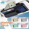 MORYTRADE Sun Visor Storage Pocket with Glasses and Card Gray Holder,