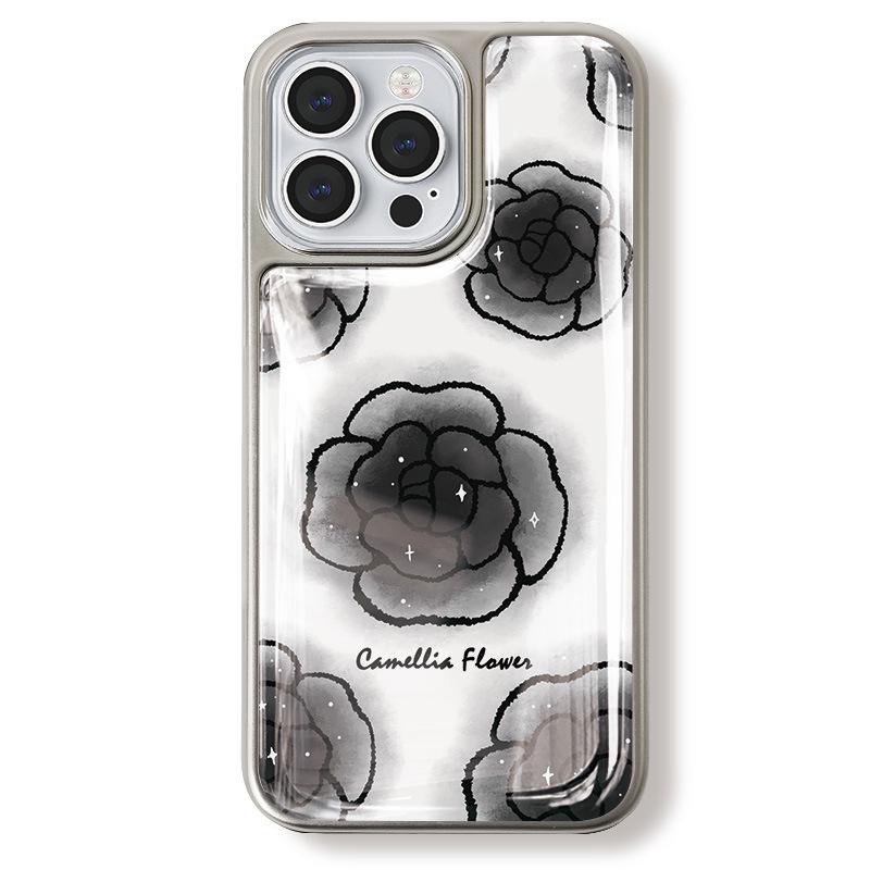 

Чехол для телефона Zhitai с гальванизированной серебряной кромкой и капельным клеем для iPhone 13, 14, 15, 16Pro Max и Huawei P70 iPhone 17 Pro