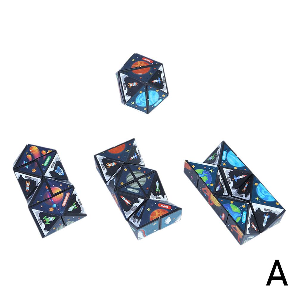 Creative Star Geometric Magnetic Cube Versatile Infinite Antistress Anxiety Desk Toy ABS material waterproof Magic Cube