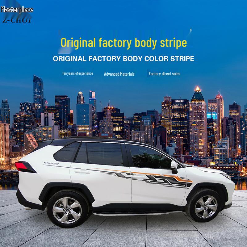 RAV4 (2014-2019) Karosseriefarbstreifen Prinzessin Autoaufkleber - Individuelle Außendekoration