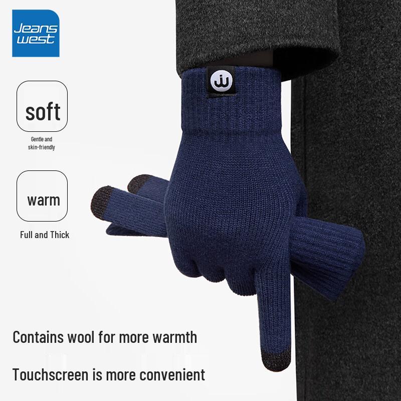 Jeanswest Men's Winter Knitted Gloves