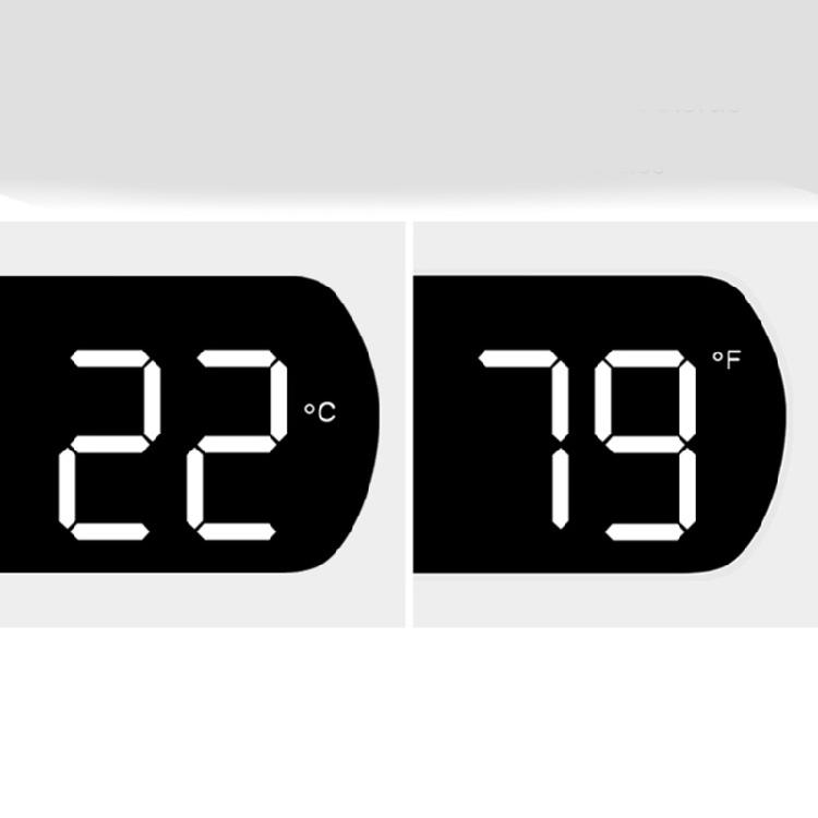 Zegar Cyfrowy ze Skokowym Sekundnikiem LED Budzik Wyświetlacz Temperatury Odliczanie Sterowanie Głosowe Zegar Biurkowy Sypialnia