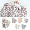 2pcs/set Stuffed Animal Plush Baby Blanket 75*100cm Baby Gift Newborn Baby Sleeping Blanket Bunny Design Flannel